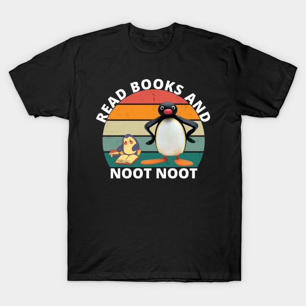 Read books and noot noot T-Shirt by Myartstor 